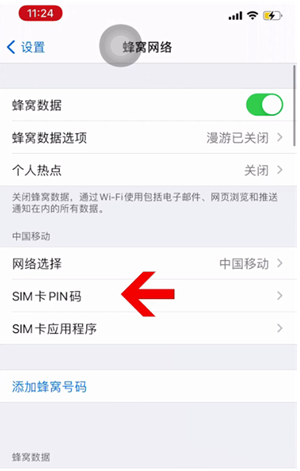 察哈尔右翼前苹果14维修网分享如何给iPhone14的SIM卡设置密码 