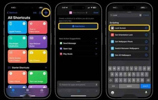 察哈尔右翼前苹果14锁屏维修店分享iPhone14升级iOS16.4后如何创建锁屏快捷方式 
