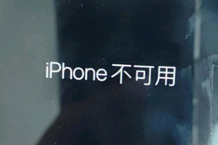 察哈尔右翼前苹果服务网点分享锁屏界面显示“iPhone 不可用”如何解决 